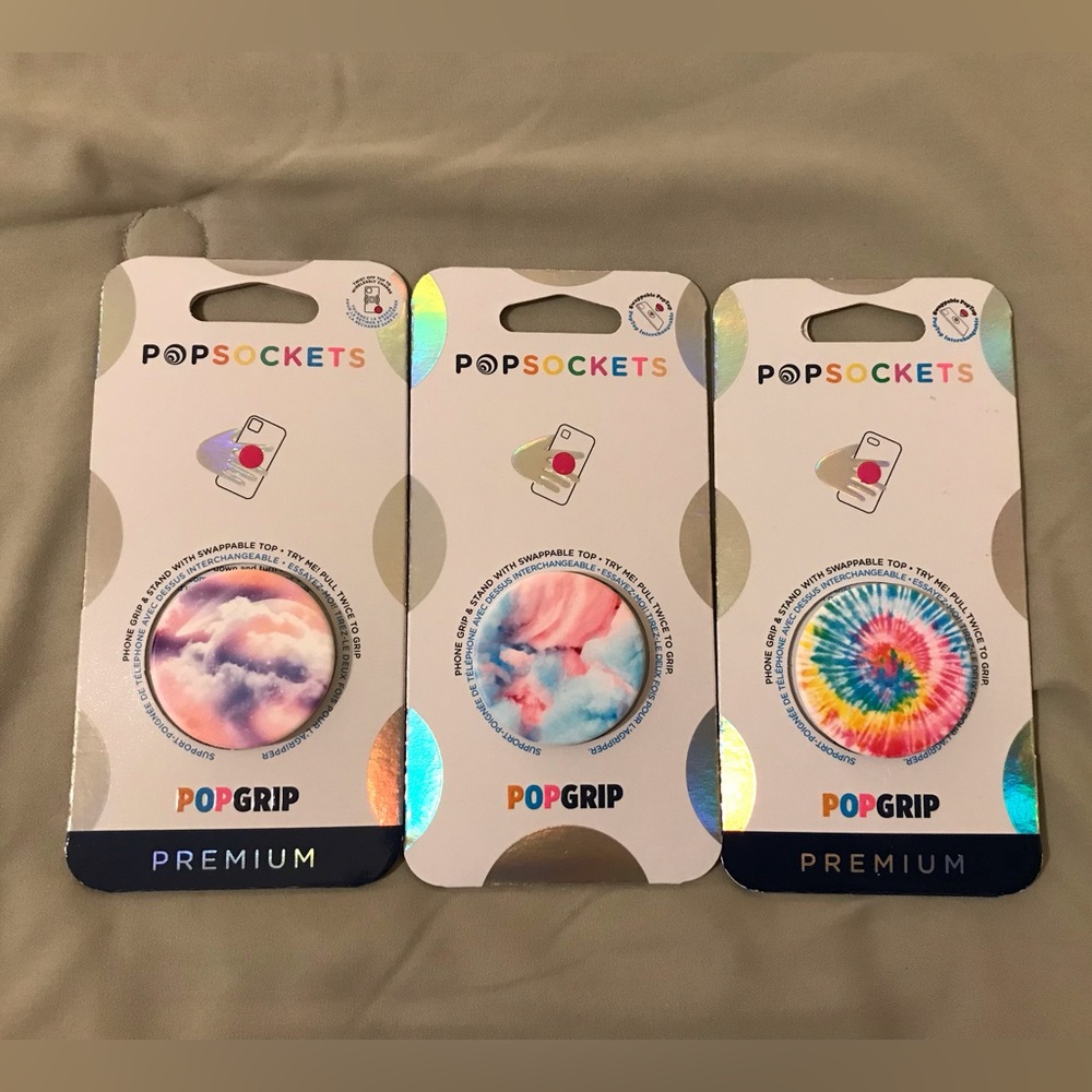 PopSockets Adhesive PopGrip (Lot Of 3)